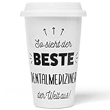 JUNIWORDS To-Go Becher mit Deckel, So sieht der beste Dentalmediziner der Welt aus! (5848030)