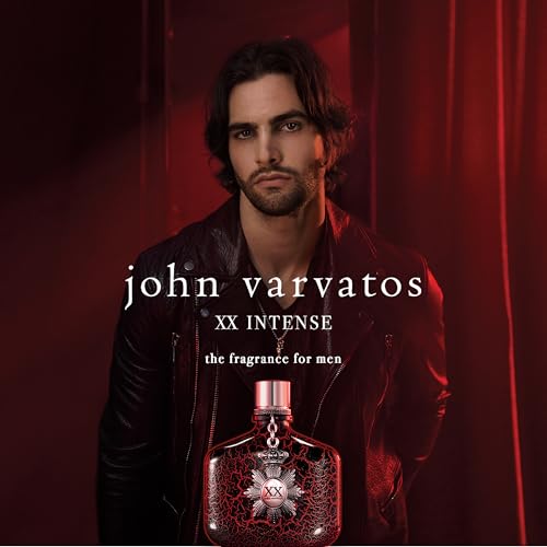 John Varvatos Men's Cologne, XX Intense Eau de Parfum EDP Spray, Woody Oriental Scent with Notes of Cardamom, Orange Flower & Sandalwood
