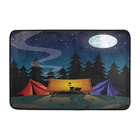 Camping Doormat Entry Way Indoor Outdoor Door rug with Non Slip Backing 23.6 x 15.7Inch Cover