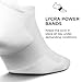 Feetures High Performance Max Cushion Ankle Sock - Tab Socks for Women & Men with Heel Tab - White, L (3 Pair)