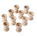 Casecover 12 Pcs Pâques Porte-Oeufs en Bois De Stockage D'oeufs Coupes Stands Oeufs Tenir Coquetiers pour Les Porteurs Bois Rangement