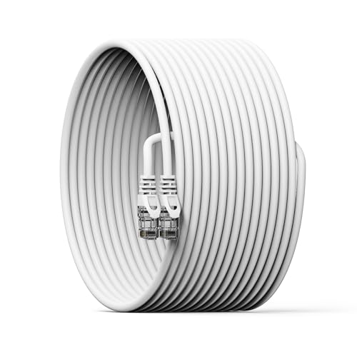 Image of Lapster Cat6 Ethernet Cable, 10-Meter-High Speed 550MHZ / 10 Gigabit Speed UTP LAN Cable Network Cable Internet Cable RJ45 Cable LAN Wire, Patch Computer Cord Gigabit Category 6 Wires for Modem Router