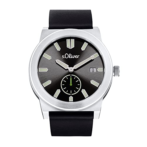 Montre-bracelet à quartz s.Oliver coffret cadeau idéal pour homme élégant