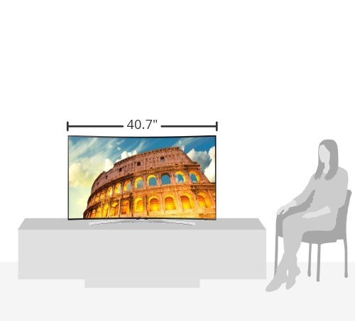 Samsung UN55H8000 Curved 55-Inch 1080p 240Hz 3D Smart LED TV 2014 Model (Renewed)