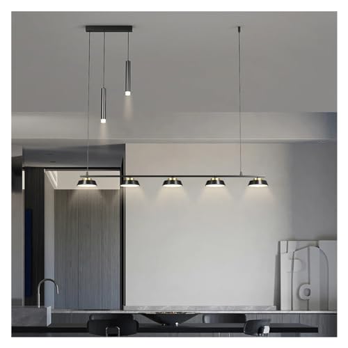 Lustre moderne à LED pour salle à manger et table longue chic