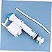 DOITOOL Adjustable Retractable Inlet Valve for Toilets Push Button Flush Mechanism Easy Installation Bathroom Tool Compatible with Various Toilet Models Quiet Operation and Float