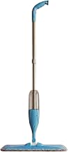 Stainless Steel Spray Mop with Microfiber Pad | 360° Rotating Flat Mop | Refillable Water Spray Bottle | Washable High Absorbent Pad | Wet & Dry Floor Cleaning for Tiles, Marble