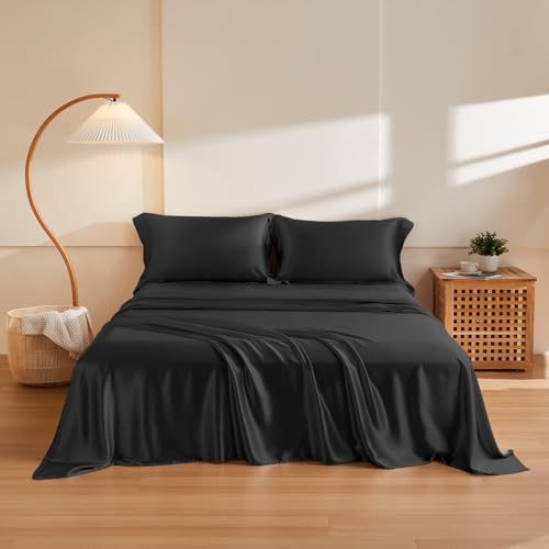 THXSILK Silk Sheet Set 4Pcs, 6A+ Top Grade 100% Natural