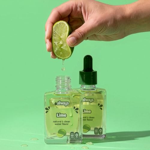 Image of Allways Drops Lime Water Enhancer | Sugar Free | 50 Servings