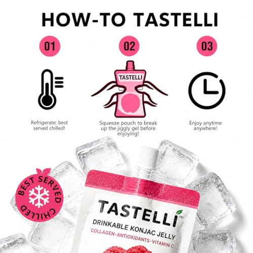 Tastelli Konjac Jelly Variety Pack (18 Count) with Collagen & Vitamin C | Sugar Free Gluten Free Low Calorie | Vegan Fruit Snack - image 5