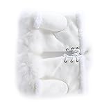 Fingerless Gloves Fur Winter Glove Mother's Day Women's Faux Rabbit Fur Hand Wrist Warmer Gloves Gift
