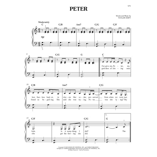 Taylor Swift - The Tortured Poets Department: The Anthology - Easy Piano Edition