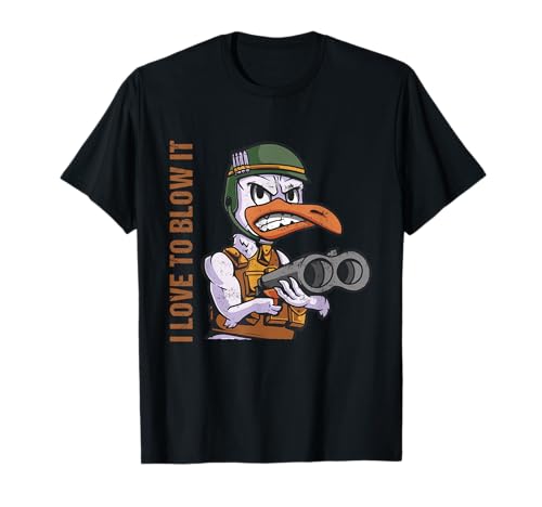 Cazador de gansos I Love To Blow It Goose Hunting Camiseta