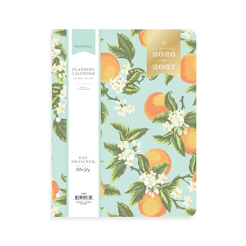 Blue Sky Day Designer 24 Month 2026 Monthly Planner Calendar, January 2026 - December 2027, 8.5