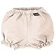 PinkZebra Bloomers aus Musselin, Pumphose Baby Mädchen von 3-10 Monate, Babykleidung, Shorts atmungsaktiv aus 100% Baumwolle, Kurzhose mit Gummizug, Beige