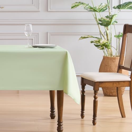 VidaFete 1 Pack Tablecloth 60 * 120inch Rectangle Table Cloth Polyester, Stain Wrinkle Resistant Polyester Dining Table Cover for Kitchen Dinning Party Wedding Tabletop Buffet Decoration(Sagegreen) by VidaFete - Used condition - US$12.77