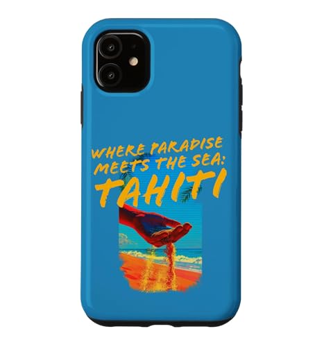 Where ParadiseMeets the Sea:Tahiti �y�����C�Əo��ꏊ�^�q�` �X�}�z�P�[�X iPhone 11 �p