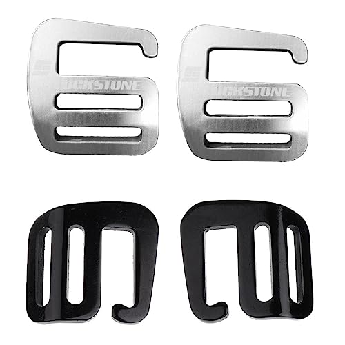 Hebilla G Hook de aluminio Chatonshen para correas de mochilas y bolsos pack de 2 pares 4