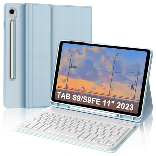 SENGBIRCH Teclado para Samsung Galaxy Tab S9 FE/S10 FE 10.9', Funda Teclado Galaxy Tab S10FE 2025,...