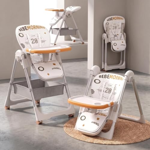 Image of StarAndDaisy Galaxy Star 6-in-1 Baby High Chair | Feeding Chair for Babies 6 Months to 5 Years with 7-Level Height Adjustment, 3-Position Seat Recline & One-Click Fold Design