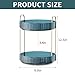 INVSSENE 360° Rotating Makeup Organizer, Bathroom Organizers and Storage Holder Rack, Large Capacity Vanity Shelf Countertop, Fits Cosmetics, Perfume, Skin Care(Blue, 2 Tiers)