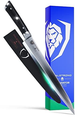 Dalstrong Yanagiba Sushi & Slicing Knife - 10.5 Inch - Gladiator Series Elite - Forged German High Carbon Steel - Black G10 Handle - Asian Vegetable Knife - Sheath Included - Nsf Certified #TOP15
