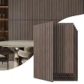 6 Pack Acoustic Wall Panels, 47.2" X 23.6" Sound Absorbing Panels, Decorative Sound Proof Panels for Home, Office, Studio Room, Deep Walnut