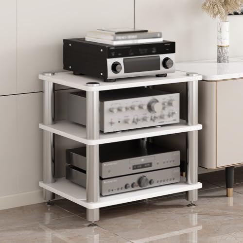 Meuble audio ouvert anti-vibration élimine les sauts de son stéréo