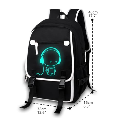 Image of Asge Large 3 Piece Backpack Set - Boys & Girls Teenage Reflective Waterproof School Satchel for Travel & Outdoor