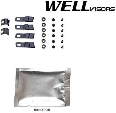 WellVisors Window Visors Wind Deflectors Compatible with Mazda 2017-2025 CX-5 CX5 with Chrome Trim Rain Guards 3-847MZ017