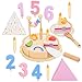 バースデーケーキ フェイクケーキ ごっこ遊び おもちゃ キッチンセット 誕生日 プレゼント 子供 切る遊び 知育玩具 木製 女の子 男の子 フルーツ セット おもちゃ 女の子 31点 おままごと セット キャンドル モンテッソーリ 知育玩具