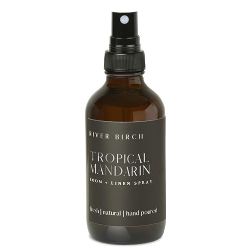 Miniatura 12 de River Birch Spray de lino y habitación perfumado a pachulí y mandarina Fragancia para el hogar Botella de vidrio ámbar de 4 onzas Aroma