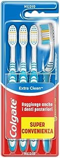 Colgate Extra Clean szczoteczka do zębów, średnia (1 opakowanie, 4 sztuki)