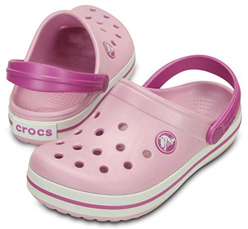 Sandália Crocband Kids, Crocs, Criança Unissex, Ballerina Rosa/Wild Orchid, 22/23