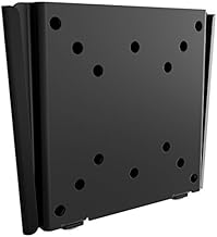 RICOO F0311 Flat TV Wall Bracket Monitor Mount Super Ultra Slim Universal Mounting Holder also for Curved 4K LCD LED Television / 13-27 Inch VESA 50x50 100x100 Black