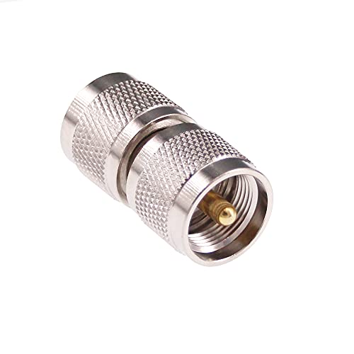 Adaptador Coaxial RF UHF Macho PL259 a N Macho 2 piezas miniatura 4
