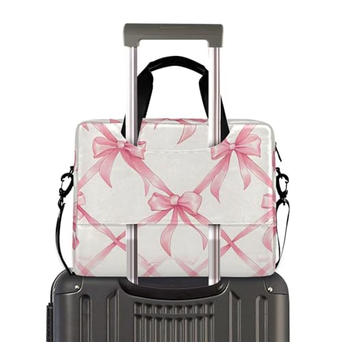 Bolso para laptop ALAZA 13-15.6 pulgadas rosa con correa miniatura 4