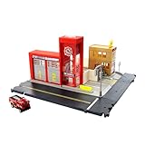 An allen vier Seiten des Sets sind Verbindungsstücke für Tracks vorhanden, so dass Kinder andere Matchbox-Spielsets oder Hot Wheels City-Sets anschließen und eigene, grandiose Strecken bauen können