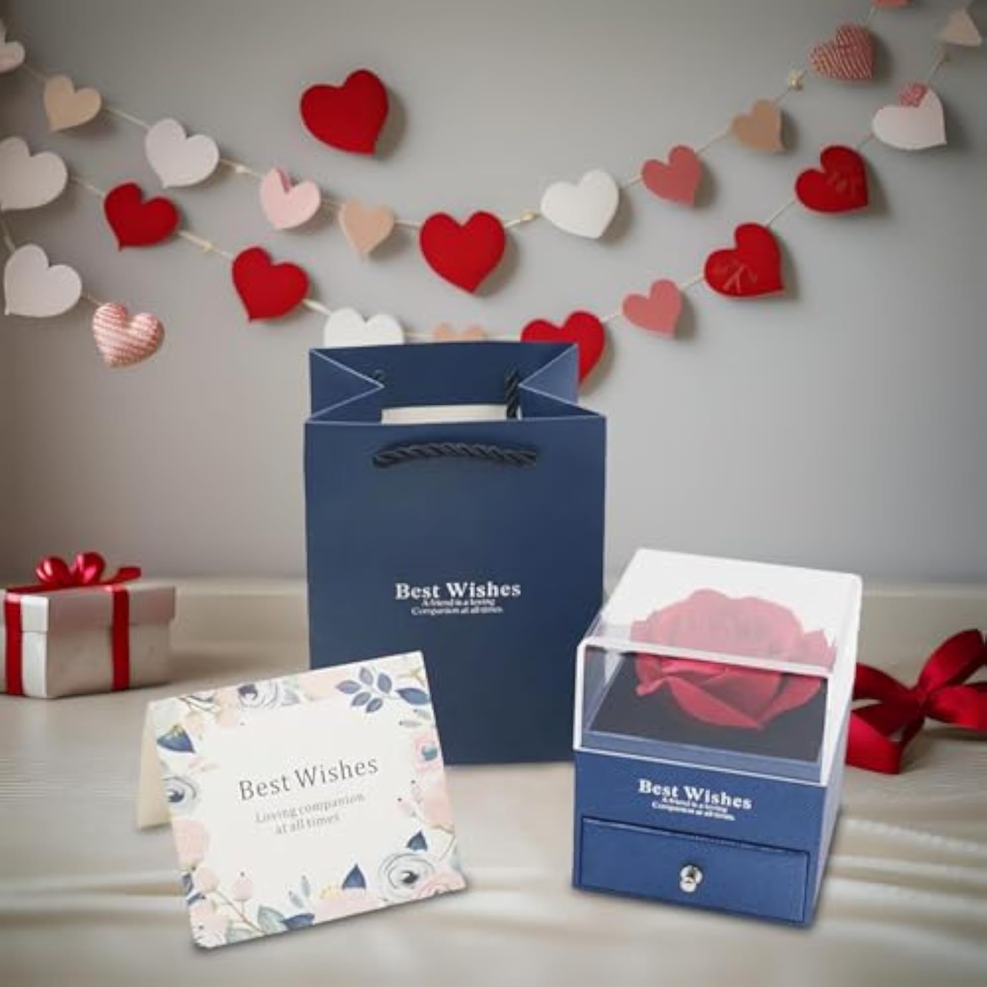 3Pcs Eternal Flowers Rose Gifts Box
