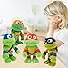 Turtle Plush Toys,Turtle Toy,4-Packs Movie Character Classic Model,Christmas Decorations Collection Birthday Plush Toys Gifts for Kids 8