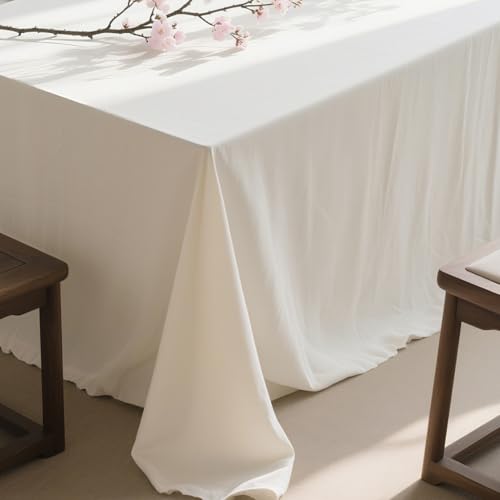 �e�[�u���N���X �����` �����` ���n �z���C�g ����h�~ ������� �V���v�� �e�[�u���J�o�[ �e�[�u���}�b�g �k�� �h�� �h�o �������ȒP 200*420cm 4�l���� ��