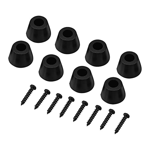 ACAGALA 4 Pairs 30x20mm Rubber Feet Anti Vibration Base Pad Stand for Speaker Guitar Amplifier W Screws