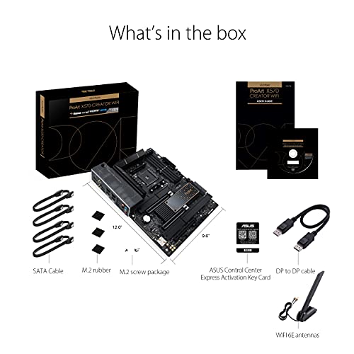 ASUS-ProArt-X570-CREATOR-WiFi-Placa-Base-para-Crear-contenidos-AMD-X570-Ryzen-AM4-ATX-PCIe-40-refrigeracion-PCH-Thunderbolt-4-Tipo-C-Ethernet-10-GB-y-25-GB-Wi-Fi-6E-M2-USB-32-Gen-2
