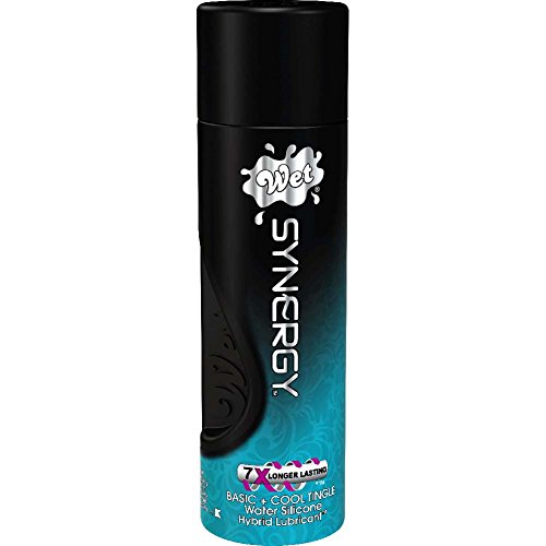 Wet Synergy Tingle Cooling Hybrid Gel Lubricant, 9.9 Ounce