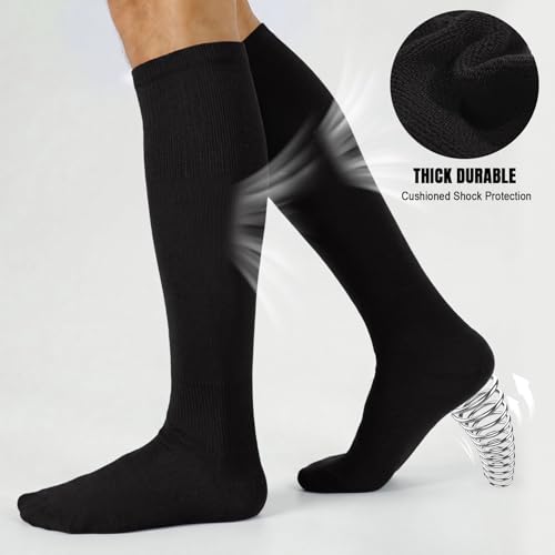 Image of XZQTIVE Baseball Softball Socks and Baseball Softball Belt Combo Set Knee-High Soccer Socks for Kids Youth Adult