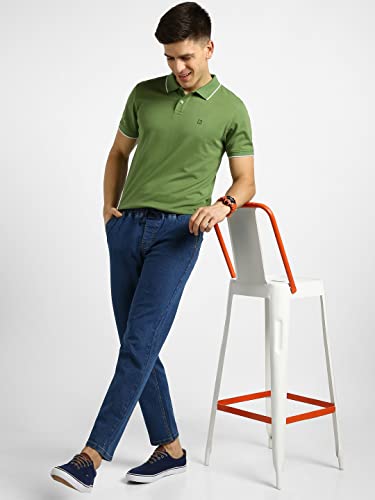Image of Urbano Fashion Men's Regular Fit Mid Rise Washed Jogger Jeans Stretchable