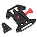 Universal Aluminium Alloy V Shape Battery Plate, Quick Release V Base Camera Accessory, Safety Structure, Compatible with All V Mount Batteries, CNC Processed, Black
