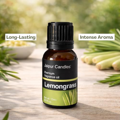 Image of Fragrance Oil | 15 ml | Aroma Oil for Home Fragrance | Best for Aromatherapy | Use in Diffusers, Candles, Air Fresheners (15ML, Lemongrass)
