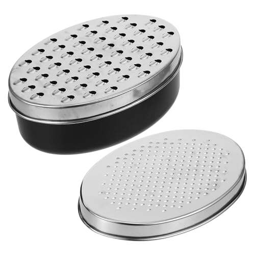 Rallador Ovalado de Acero Inoxidable con Contenedor 3 Piezas miniatura 1