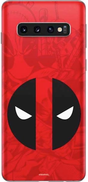 Skinit Decal Phone Skin Compatible with Galaxy S10 - Officially Licensed Marvel Deadpool Babypool Shooting Design